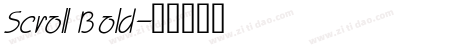 Scroll Bold字体转换